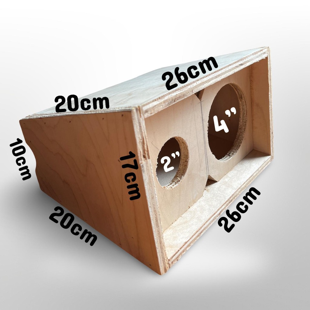 Box Speaker 4 Inch Line Array Single Plus Tweeter Tebal 12 mm