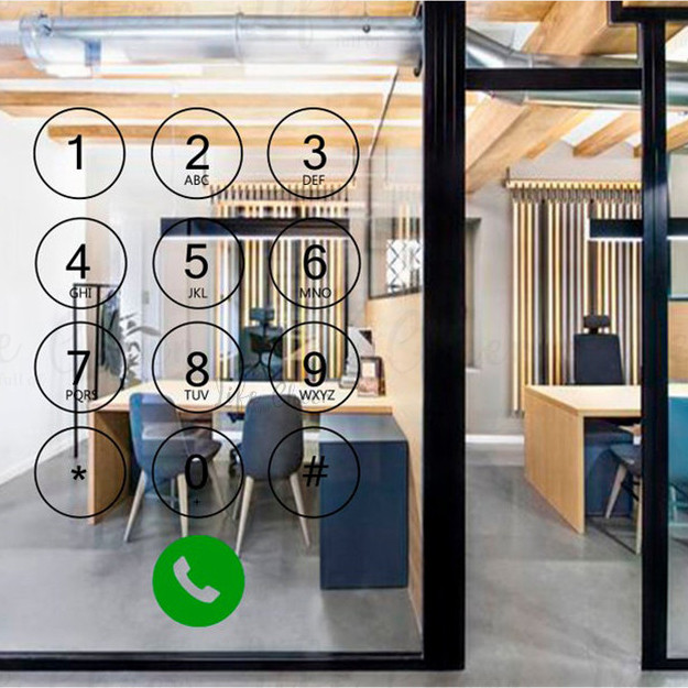 

Phone Number Call Wall Sticker Murals Office Stores Decoration Mobile Phone Calls Vinyl Wall Decal Removable Art AC314