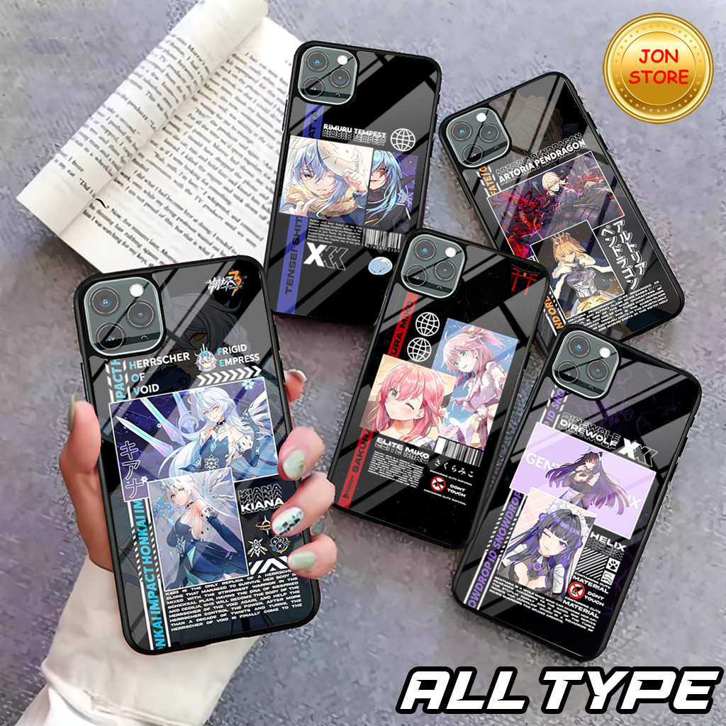 ( JA 35 ) Sofcase Glossy Kilau MOTIF ANIME Untuk REALME C53 2023 NFC C55 C33 REALME 10 4G C35 C11 C3