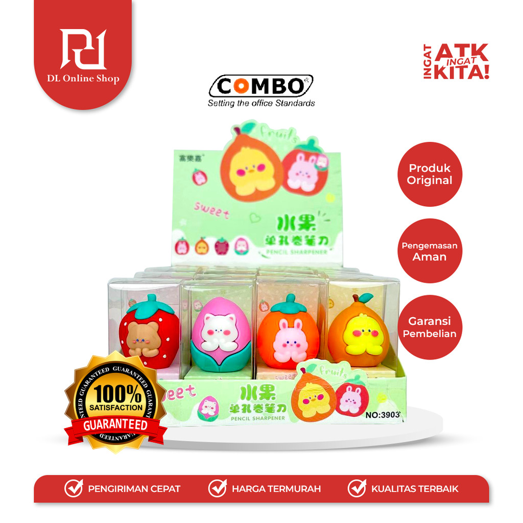 

COMBO RAUTAN TANGAN/ PENCIL SHARPENER SWEET FRUIT 3903 (1PC)