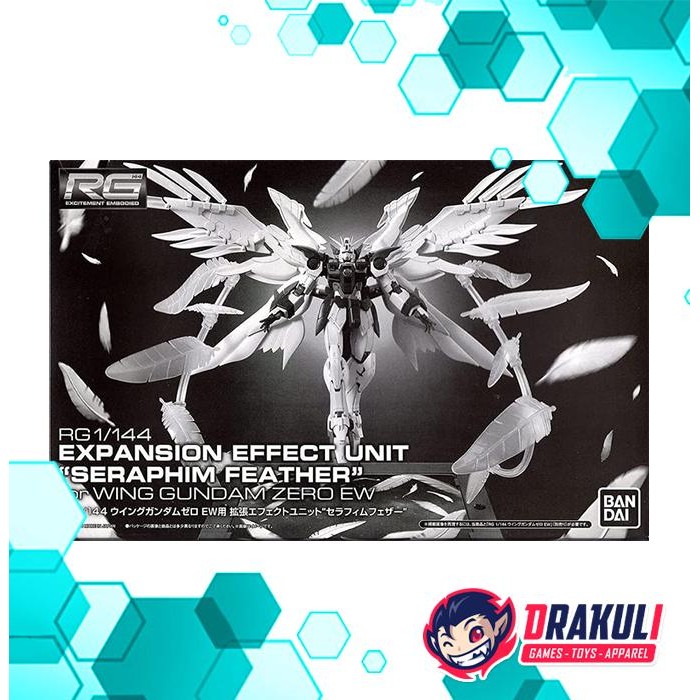 BANDAI Plamo RG Expansion Effect Unit - Seraphim Feather for Wing Gundam Zero
