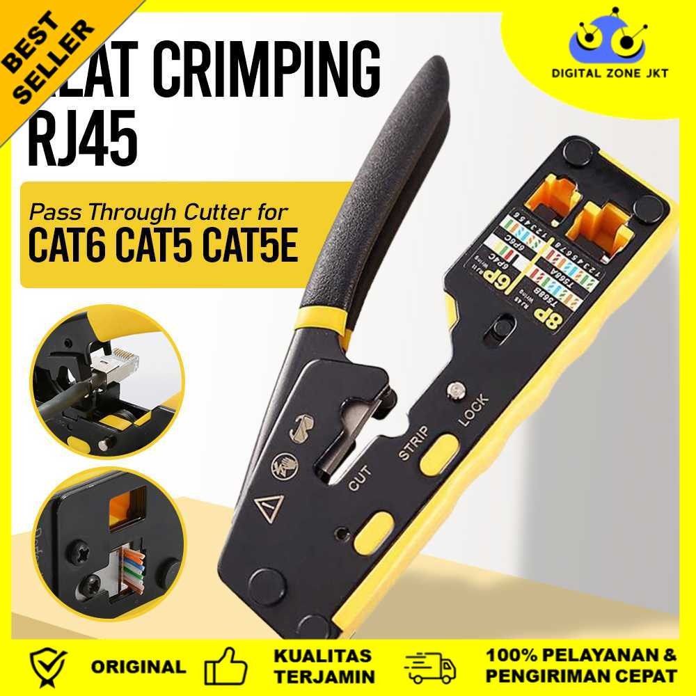 Alat Crimping RJ45 Pass Through Cutter for CAT6 CAT5 CAT5E - 6088
