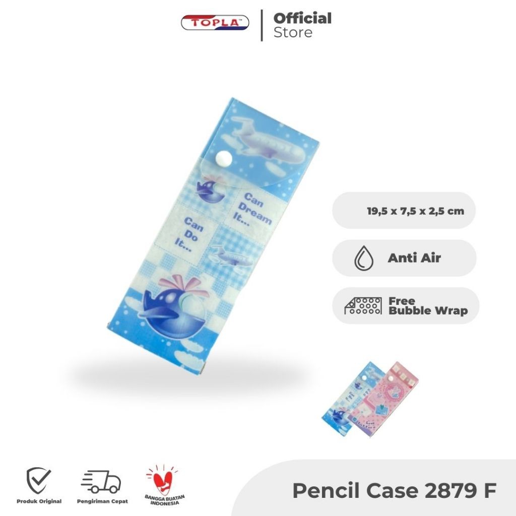 

TOPLA Pencil Case 2879B Fancy Kotak Pensil Anak Aesthetic