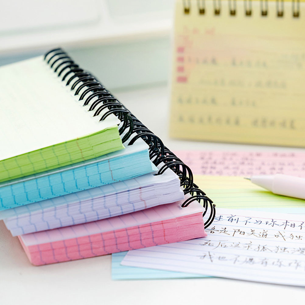 

Coil Notebook Small Tear off Memo Pad Notepad Paper Pads Planner Spiral 3x5 Inches Portable Smooth Writing Experience