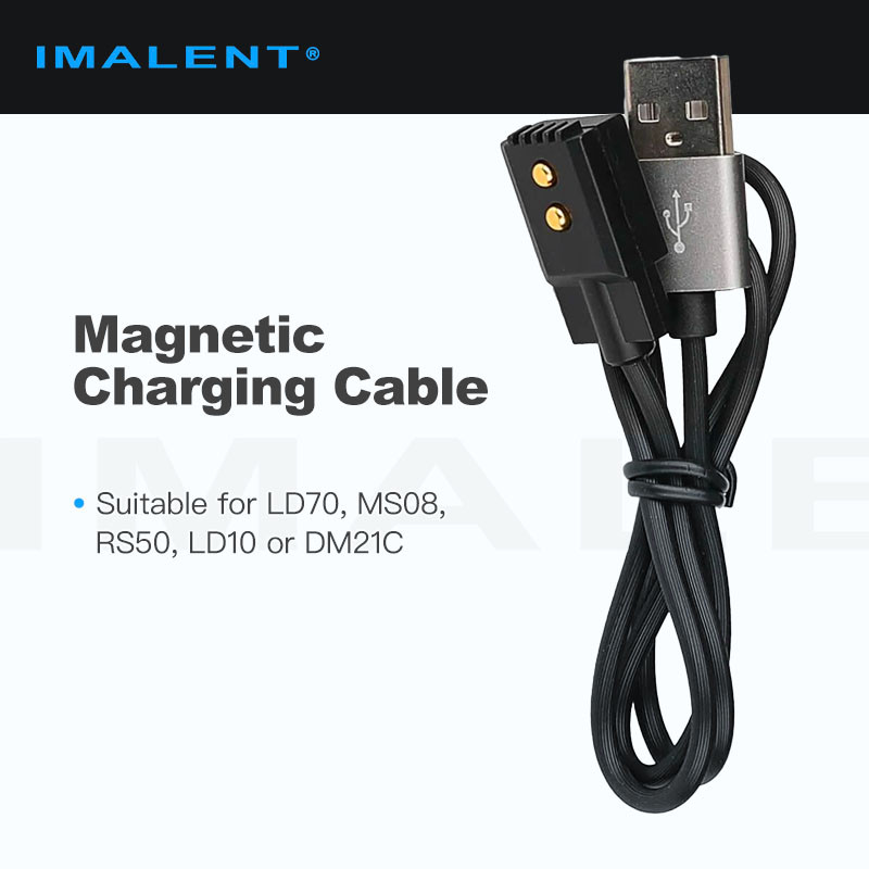 Imalent Magnetic Charging Cable, Suitable for LD70, MS08, RS50, LD10 or DM21C Flashlights