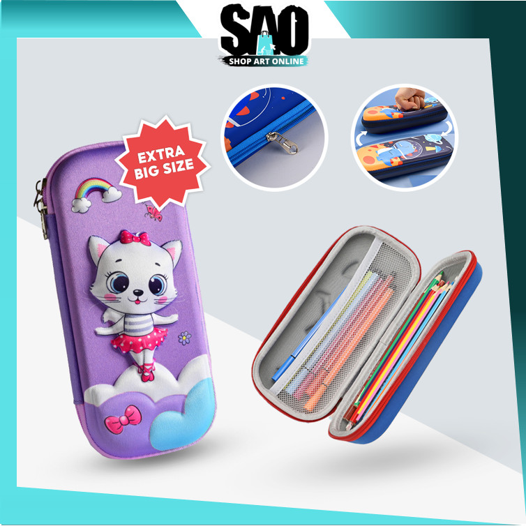 

SAO - S5626 Kotak Alat Tulis / Kotak Pensil / Tempat Pensil Anak Sekolah 3D Bahan EVA Anti Air / Tempat Pensil 3D Model Terbaru