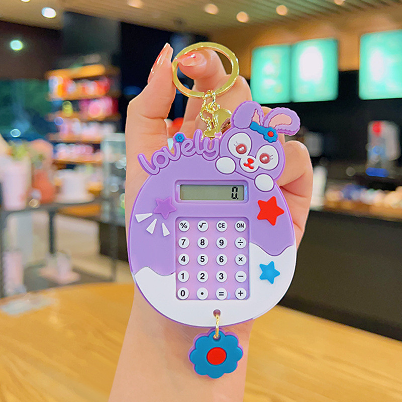 

Gantungan Kunci Kalkulator Portable Mini Karakter Lucu Keychain Gantungan Tas