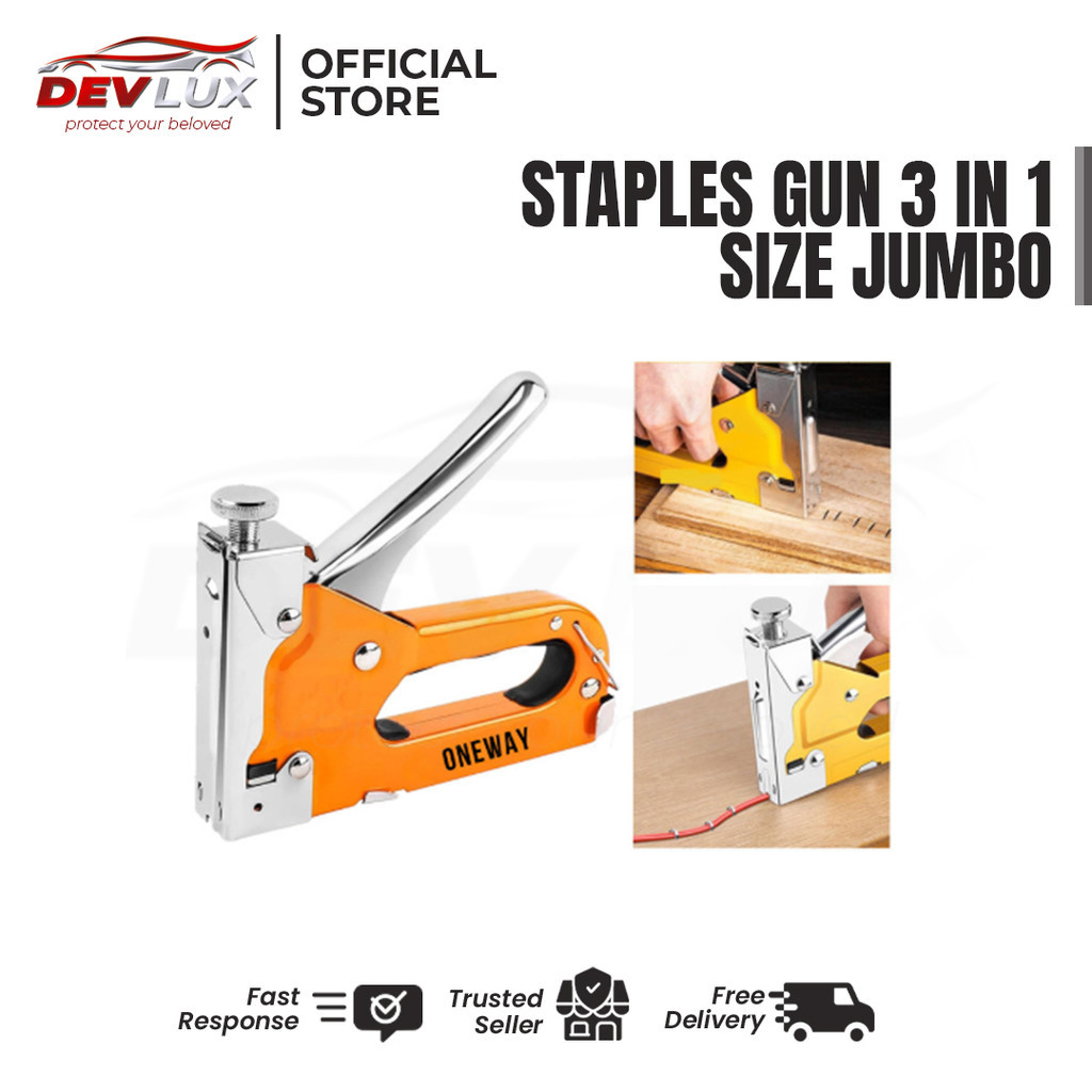 

Staples Tembak 3in1 – Staple Gun Tacker Universal Bisa 3 Jenis Staples Kuat dan Awet