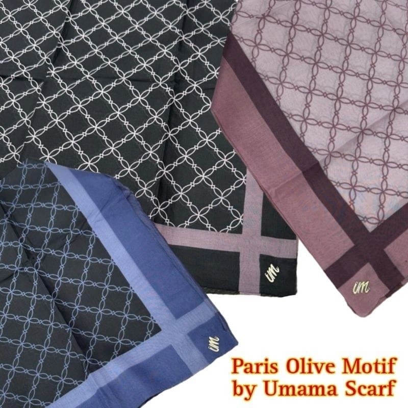 UMAMA MOTIF / PARIS OLIVE MOTIF / SEGIEMPAT MOTIF PREMIUM / HIJAB UMAMA SCRAF / UMAMA MOTIF METAL LO