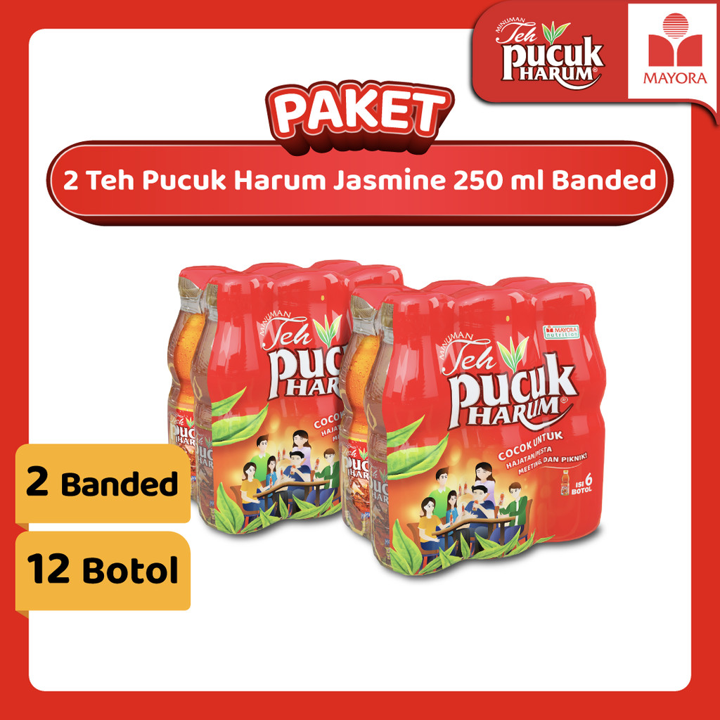 

Paket 2 Teh Pucuk Harum Jasmine 250 ml Banded