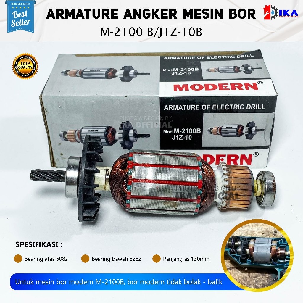 MODERN Armature M-2100C Mesin Bor 10 M2100B JIZ10 Angker M2100C M 2100 C M2100 C M-2100B M 2100 B / 