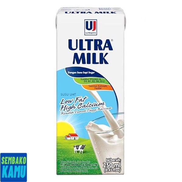

Ultra Milk Uht Low Fat 250 ml - Susu