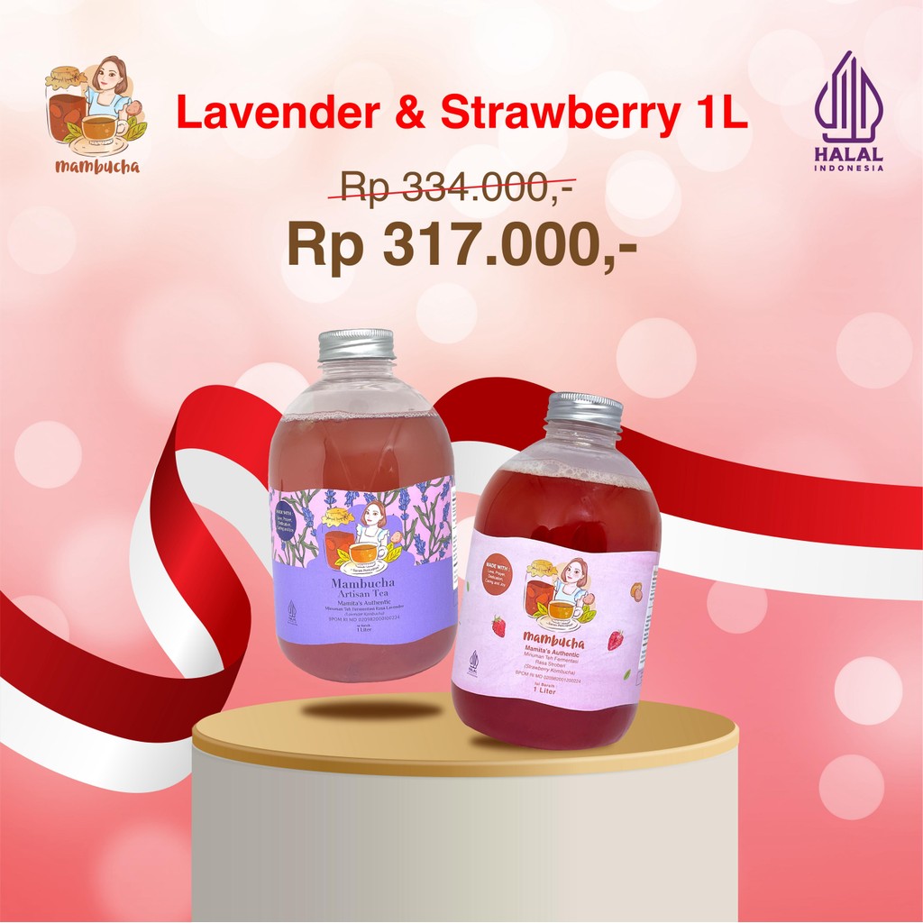 

MERDEKA SEHAT: Lavender & Strawberry 1L