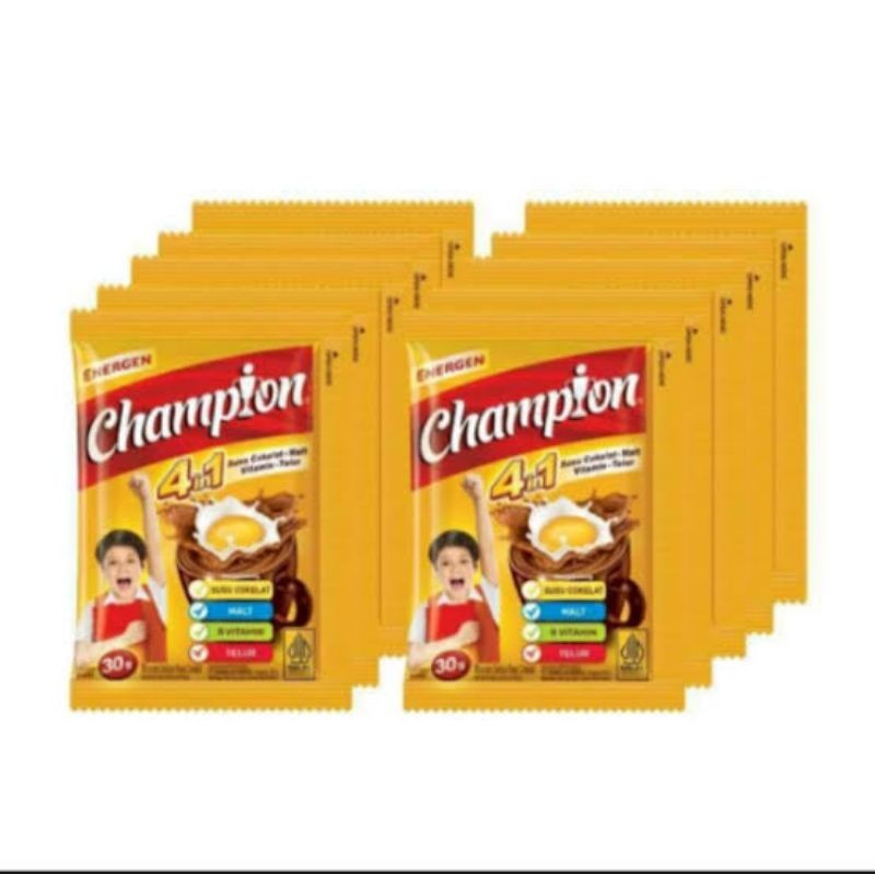 

Energen Cereal Instant Champion 4 in 1 30 Gram x 10 pcs (1 renceng)