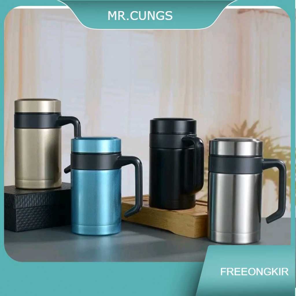Termos Mug 400ML Gelas Cangkir Stainless Premium Tahan Panas & Dingin Cocok Untuk Teh dan Kopi