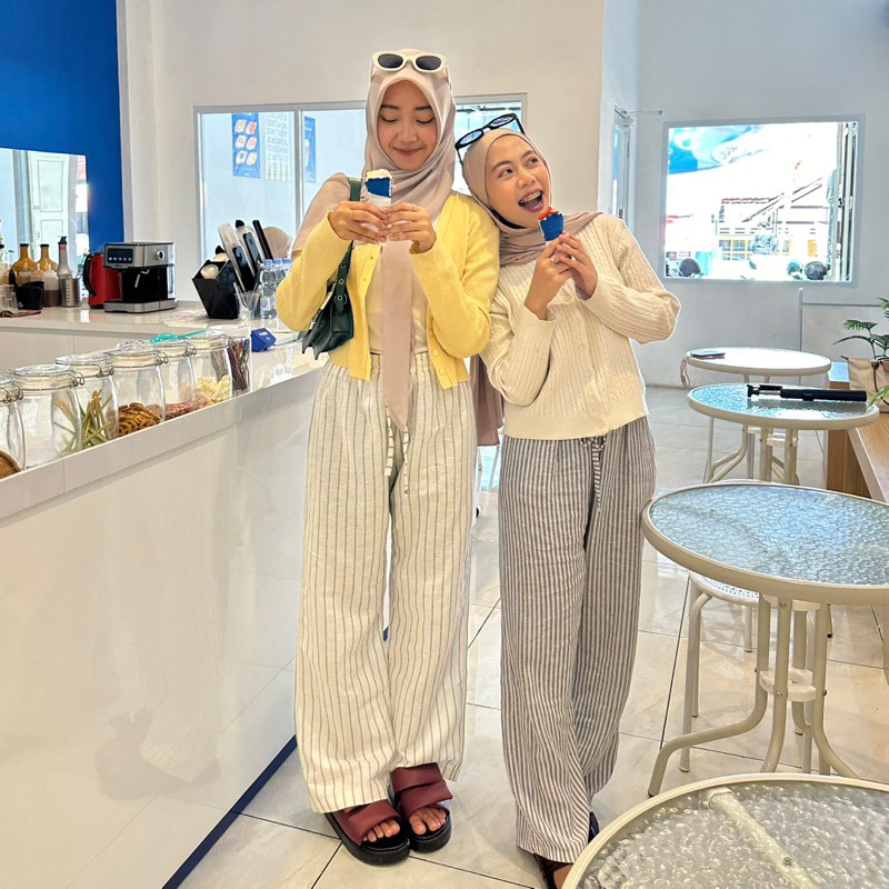 USYSHOP stripe pants / celana stripe / stripe pants chakira