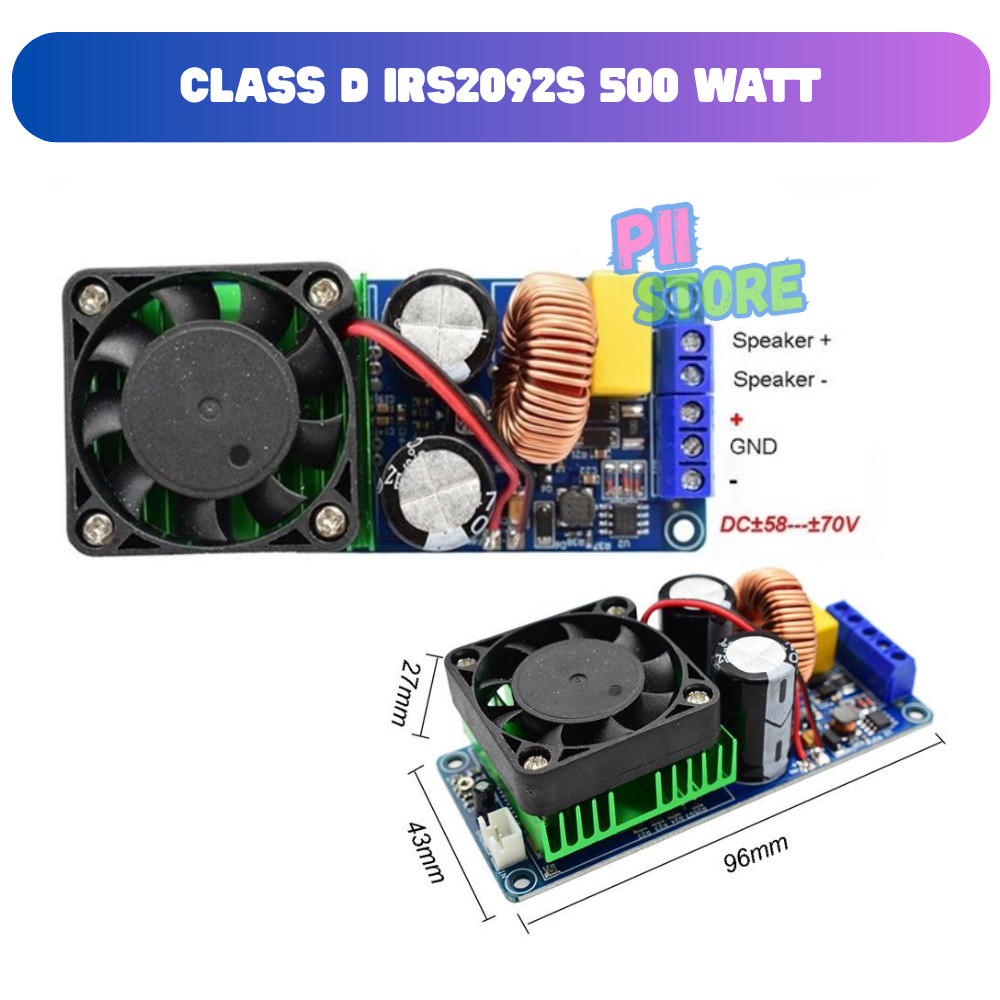 AMPLIFIER CLASS D IRS2092s ORIGINAL 500w MONO AMPLI LM2886 HI-FI AUDIO