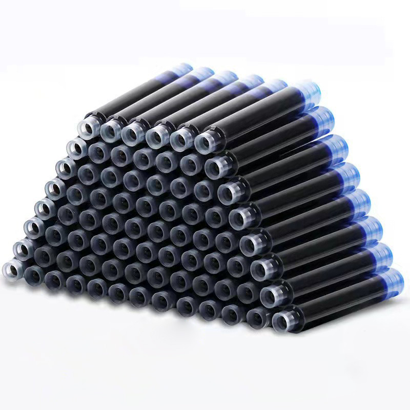 

50pcs Fountain Pen Ink Cartridge Refills Bottle 4 Color Disposable Dia 3.4mm 2.6mm School Office Stationery Supplies CW-159