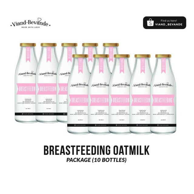 

Viand Bevande - Paket 10 Botol Breastfeeding Oatmilk