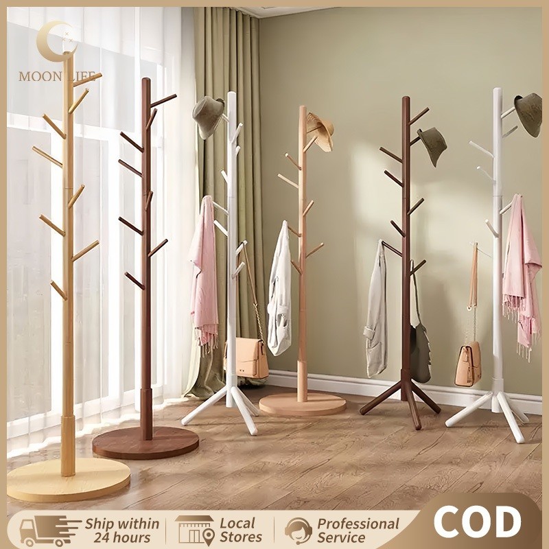 COD Rak Mantel Kayu Rak Gantung Baju Kayu Stand Hanger Rak Gantungan Tas Gantungan Jilbab Rak Penyim