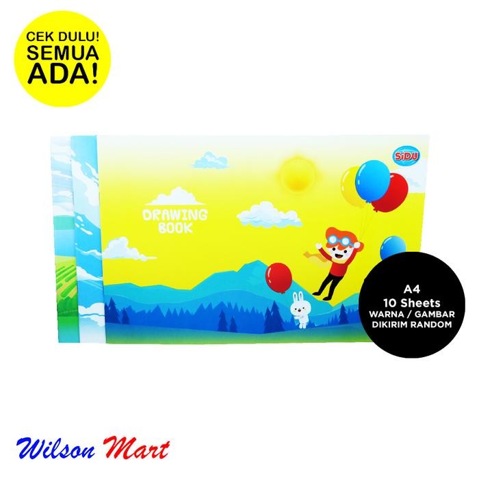 

TERLARIS! BUKU GAMBAR A4 SIDU SINAR DUNIA DRAWING BOOK 10 SHEETS