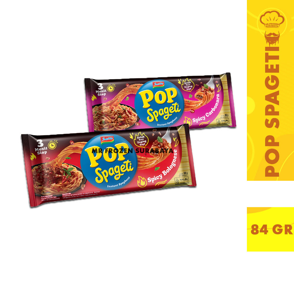 

Pop Spageti Carbonara Spicy Bolognese Kemasan 84gr