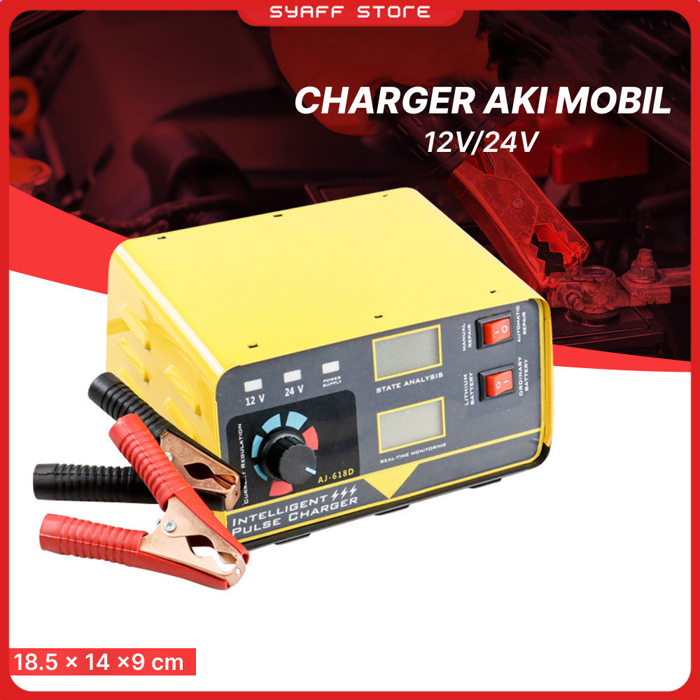 OTOHEROES Charger Aki Mobil Intelligent Battery Charger 12V/24V - AJ-618D