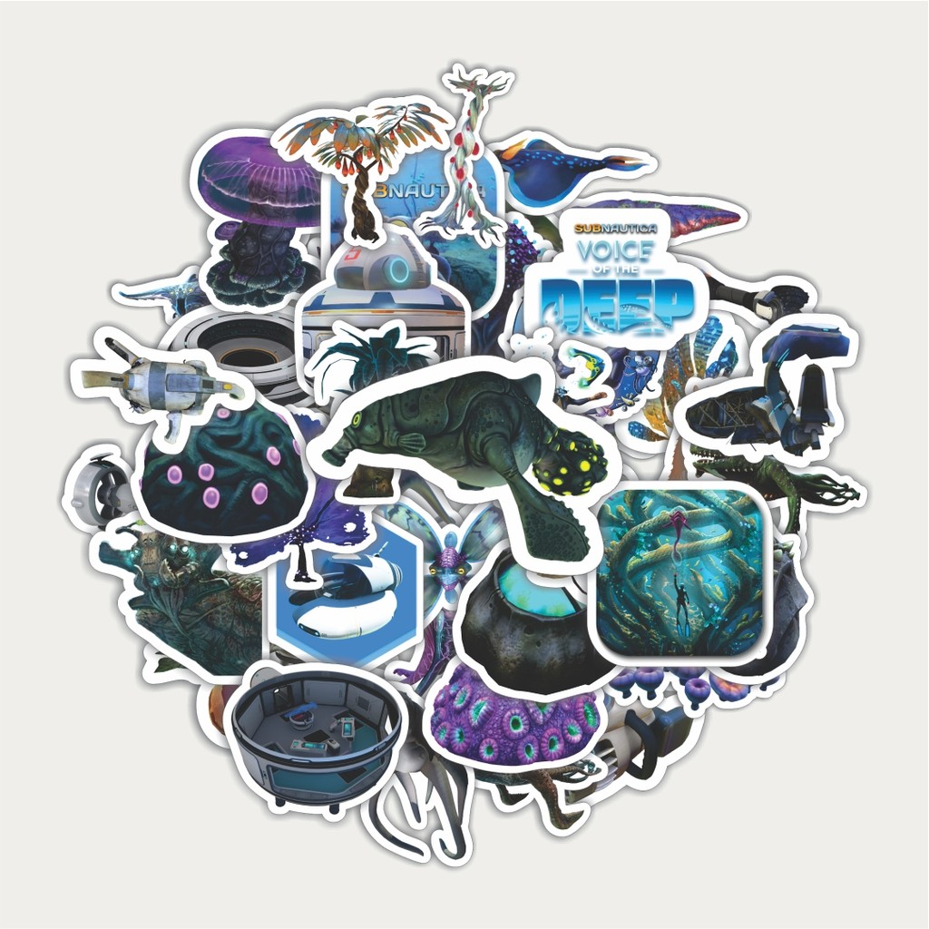

Sticker Pack Stiker Game Series Subnautica Karakter Mix 2 | Sticker TUMBLR | Stiker LAPTOP KOPER HELM