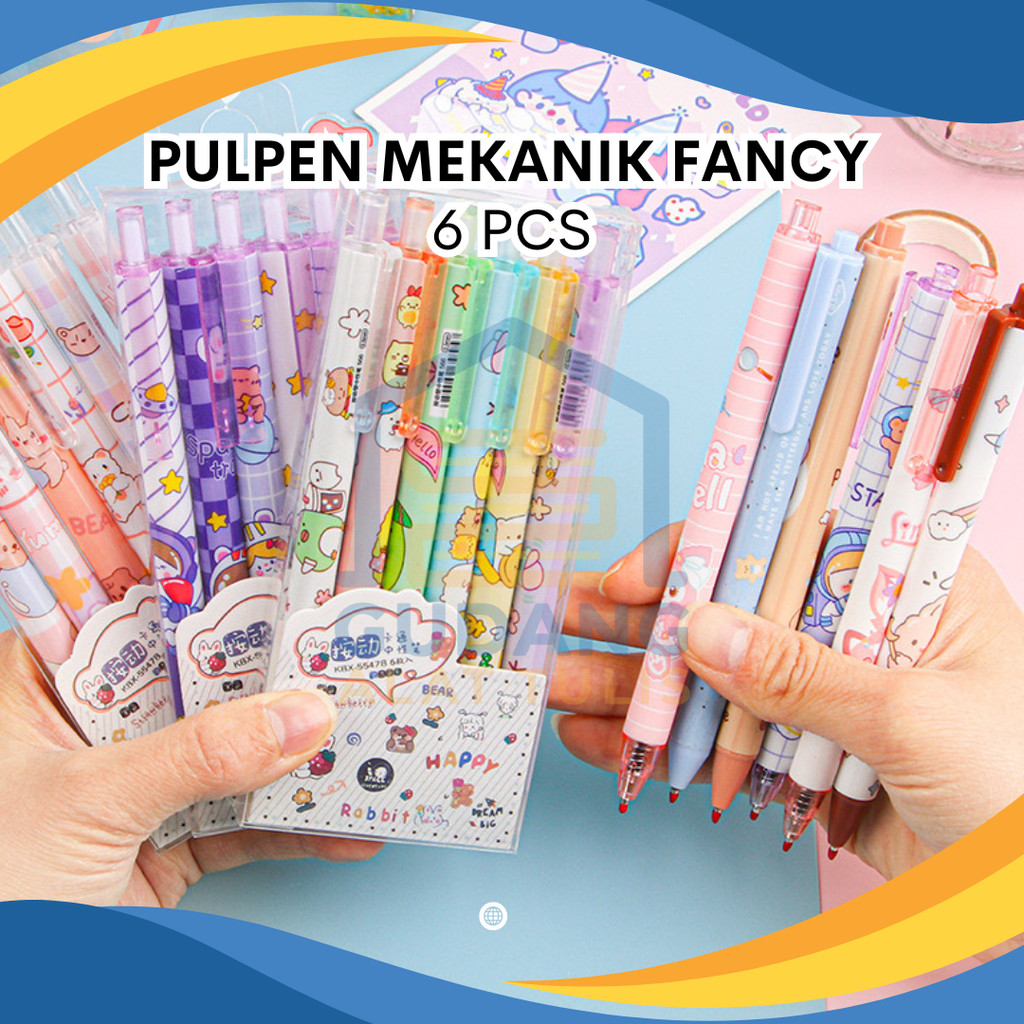 

PULPEN GEL 0.5 FANCY MODEL CETEK MEKANIK PER BOX ISI 6 PCS