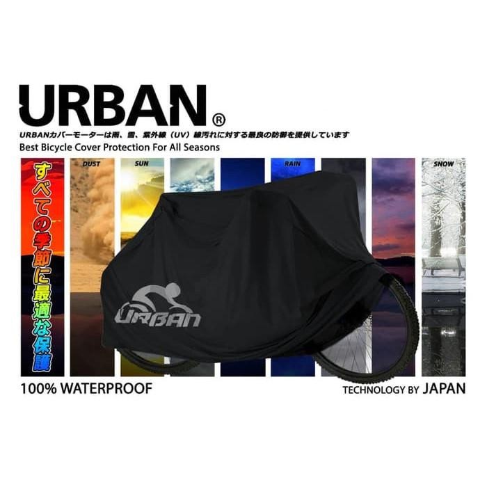 promo Sarung Sepeda Cover Super Bicycle URBAN Sepeda Listrik Gunung Lipat - Hitam terlaris