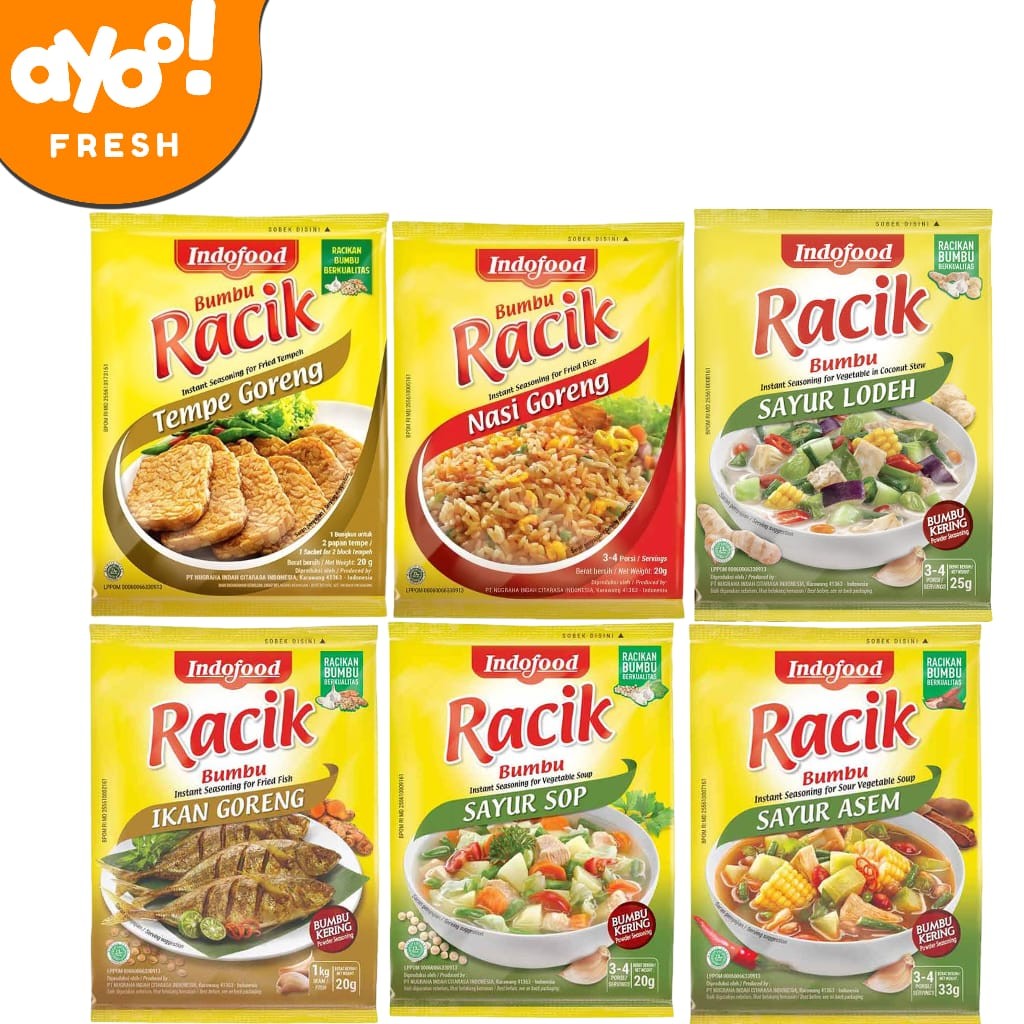 

Indofood Bumbu Racik Per Pack 20 g
