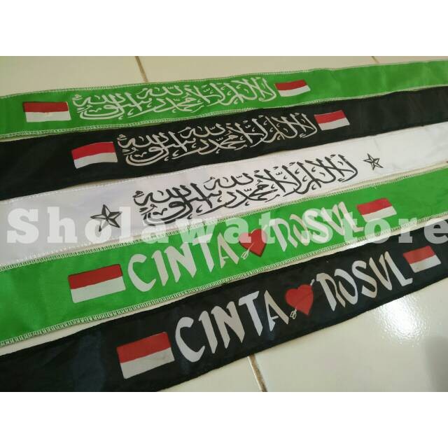 TERLARIS IKAT KEPALA CINTA ROSUL / IKAT KEPALA TAUHID LAA ILLAHA ILLAHU / IKAT KEPALA NU