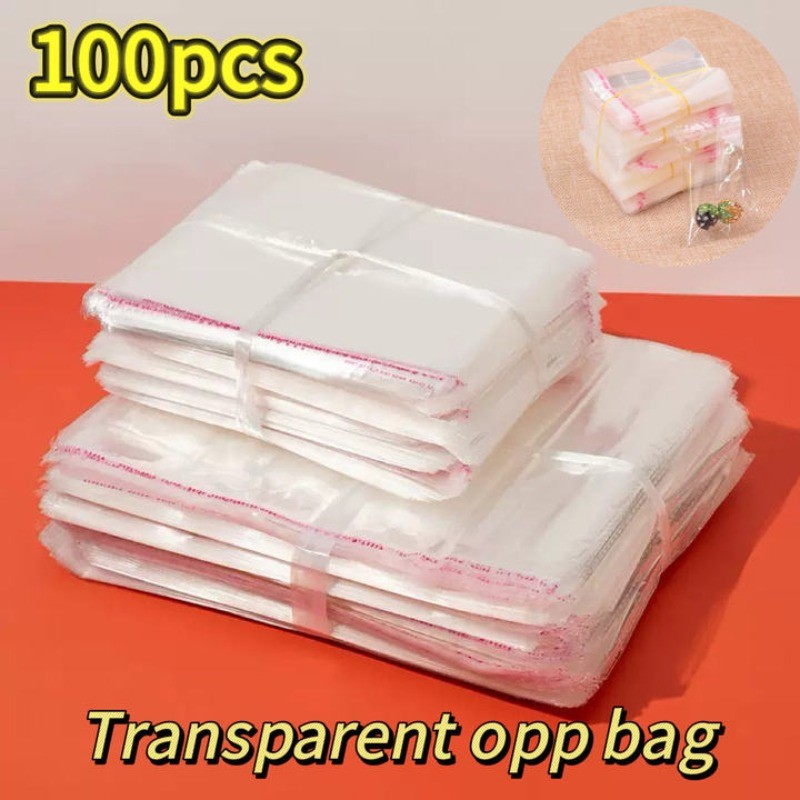 

OPP Transparent Gift Bag Clear Self Adhesive Seal Plastic Bags for Gifts Packaging Storage Bags for Wedding Birthday
