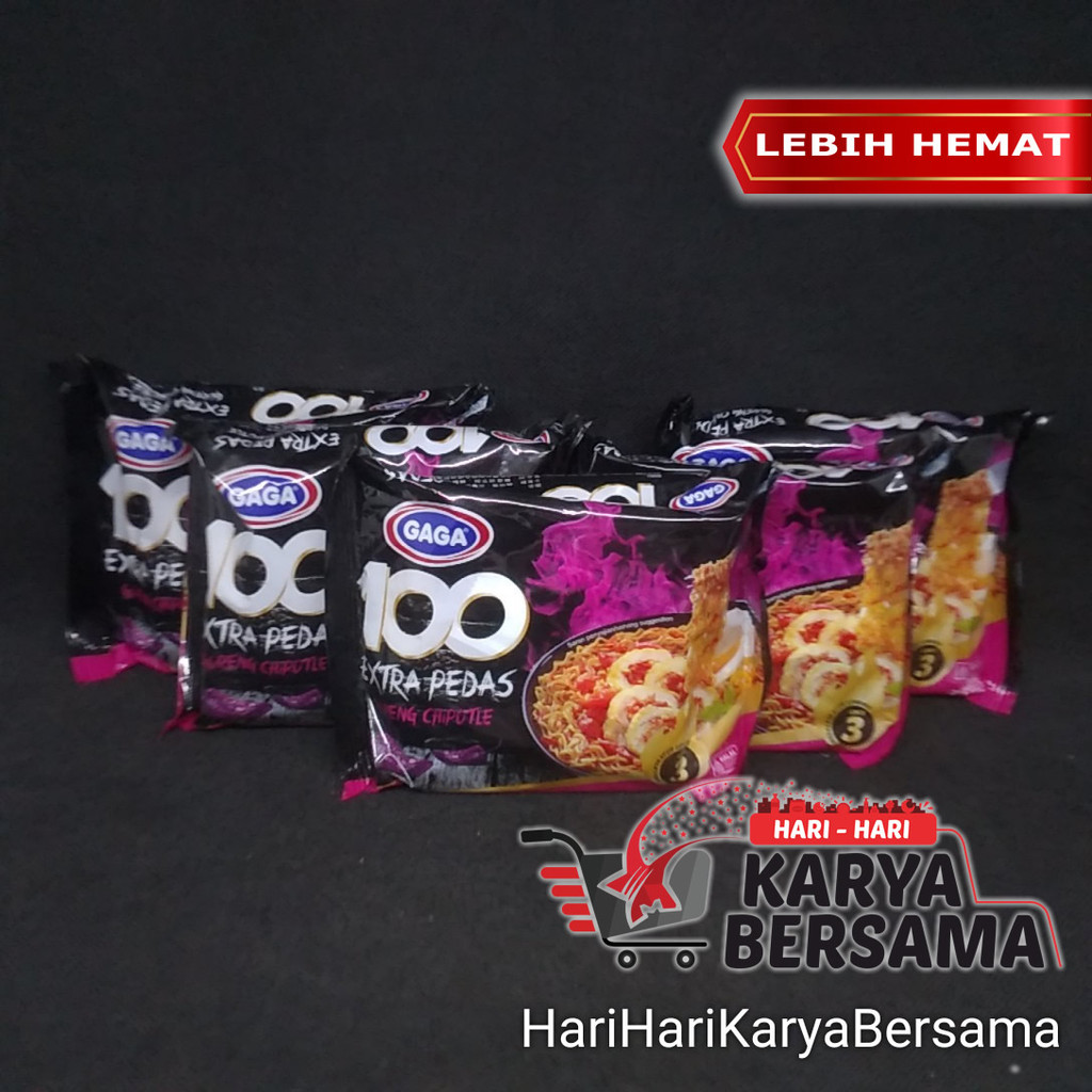 

MAKANAN MI INSTAN MIE GAGA 100 EXTRA PEDAS GORENG CHIPOTLE PACK 5'S X 85GR
