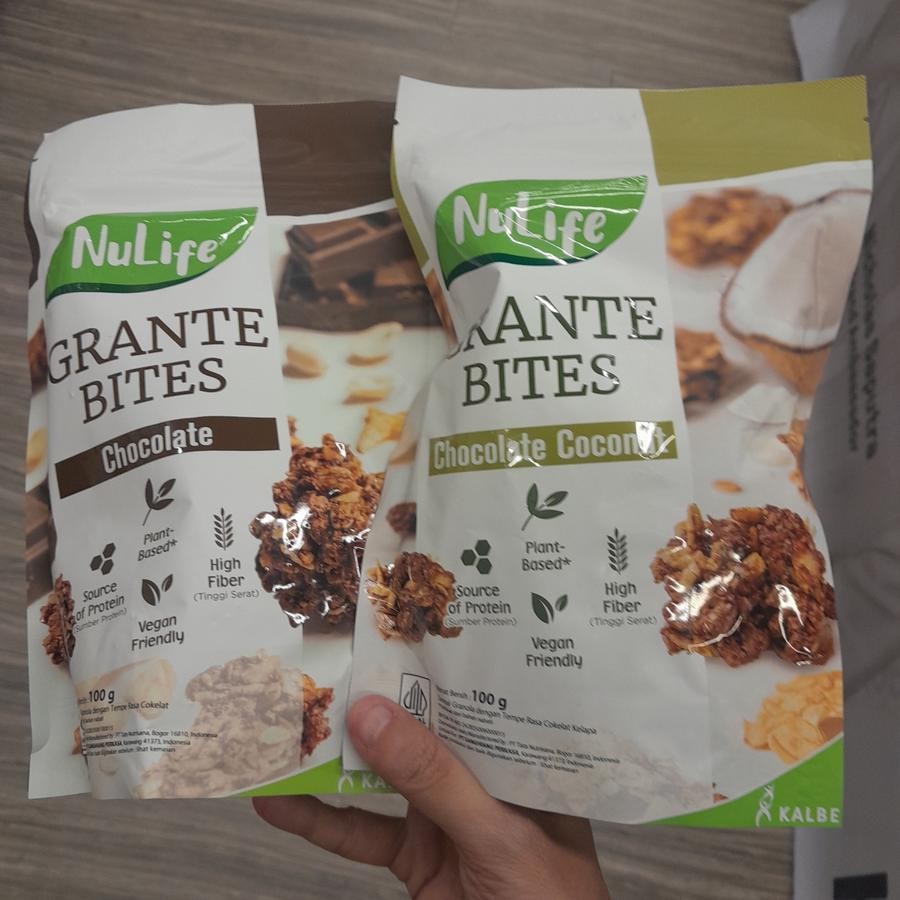 

Nulife Grante Bites CHOCOLATE COCONUT / CHOCOLATE COKLAT 100gr