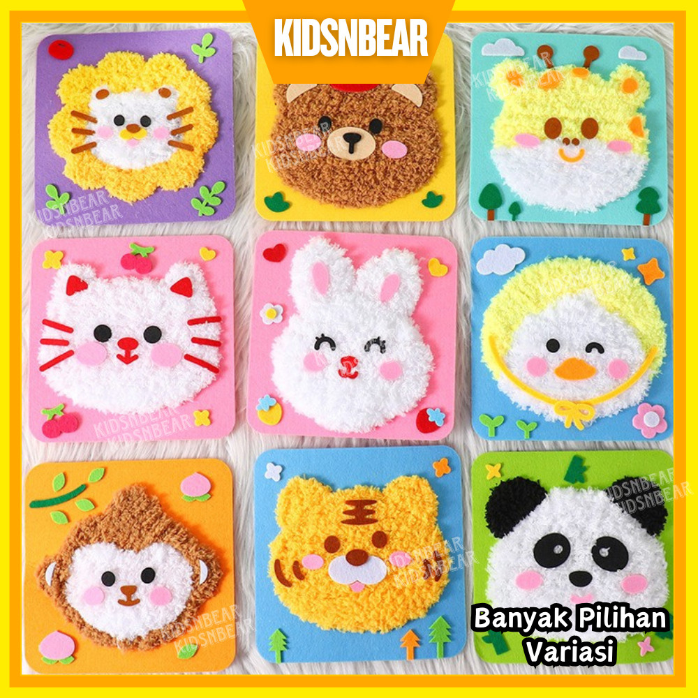 NT1 [KIDSANDBEAR] - Crafting Kit - DIY Anak Perempuan - DIY Craft Kit - DIY Merajut Sulam -
