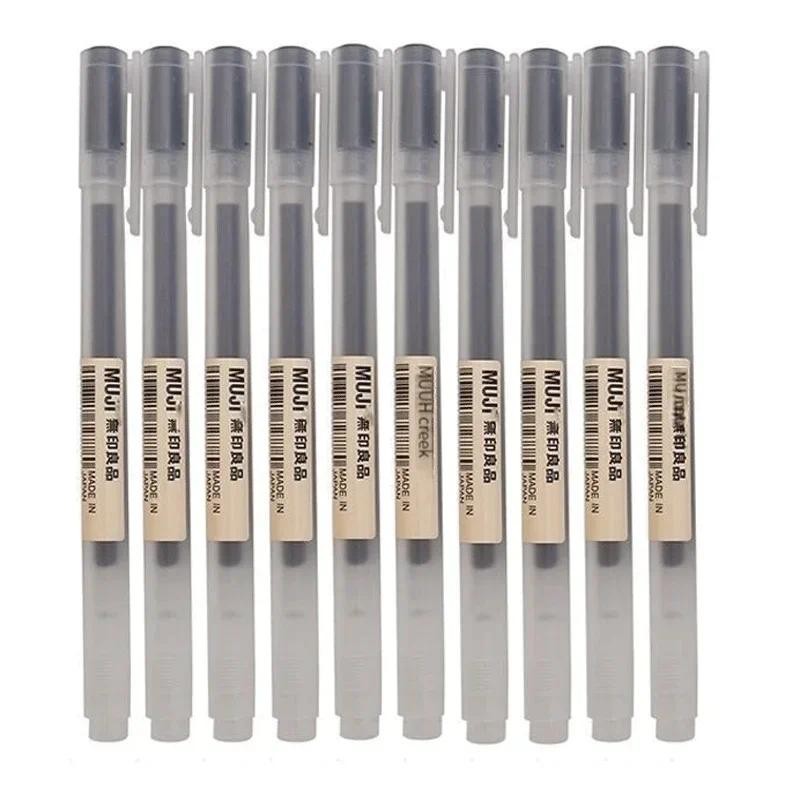 

6/8Pcs/Set MUJIs Gel Pen Black/Red/Blue 0.38/0.5mm Ink Japan Color Pen Office School Ballpoint Pen Japanese Kawaii Stationery