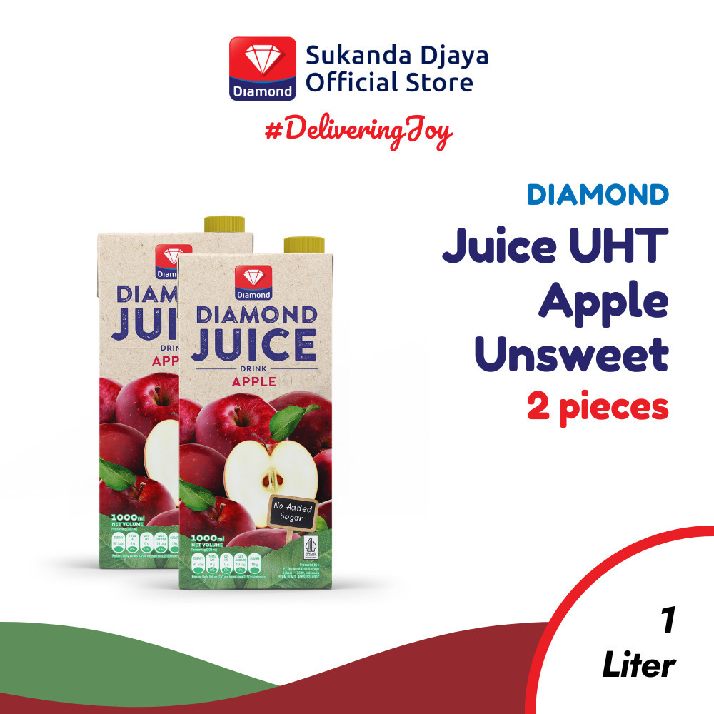 

Diamond Juice UHT Apple Unsweet 1000 ML [GET 2 PCS]