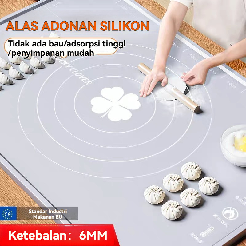 SOKRUXA alas silikon adonan/alas buat kue silikon besar/alas adonan/alas adonan silikon/alas bikin k