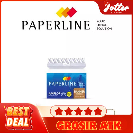 

PAPERLINE AMPLOP MINI PG 80GR / Paperline Amplop Mini PPS 70x110mm Anti Tembus | Jotter Grosir ATK