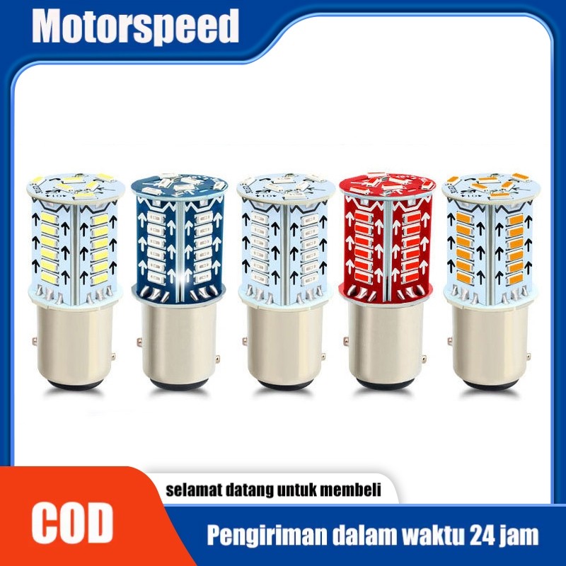 MOTORSPEED   Lampu Rem LED Sepeda Motor 1157 Lampu Belakang Belakang Yang Berkedip-Kedip ORIGINAL