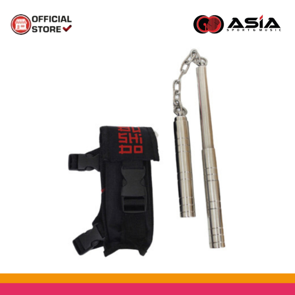 Double Stick Bushido Steel Silver + Bag | Nunchaku