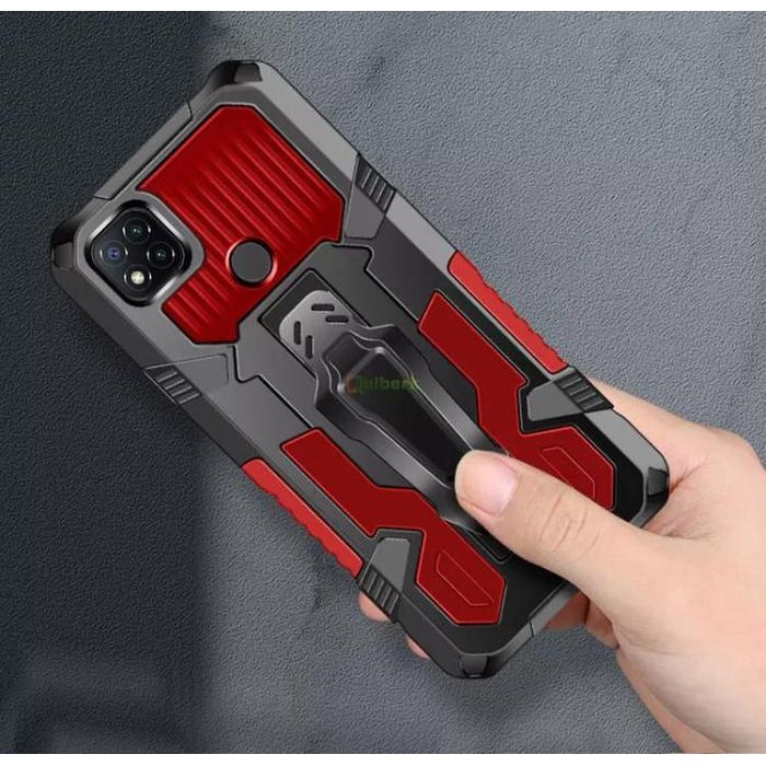 XIAOMI POCO X3 POCO X3 PRO NFC SOFT CASE SILIKON COVER RING CASING HP - ROBOT MERAH