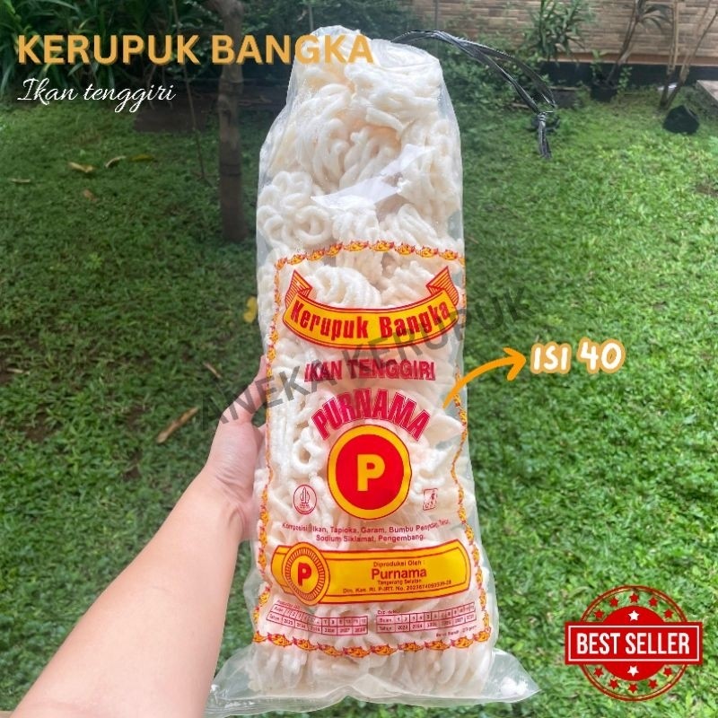 

Kerupuk Bangka Ikan Tenggiri Purnama Isi 40 Ukuran Kecil