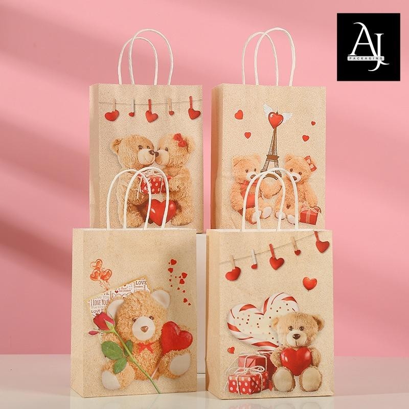 

Paperbag edisi Valentine Bear Series 21x27x11 cm Seri Beruang Tas Kado Goodiebag Hampers Gift