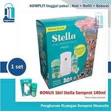 Bonus Aerosol 140ml Stella Matic Spray New Set Box Balinese Jasmine Sensation