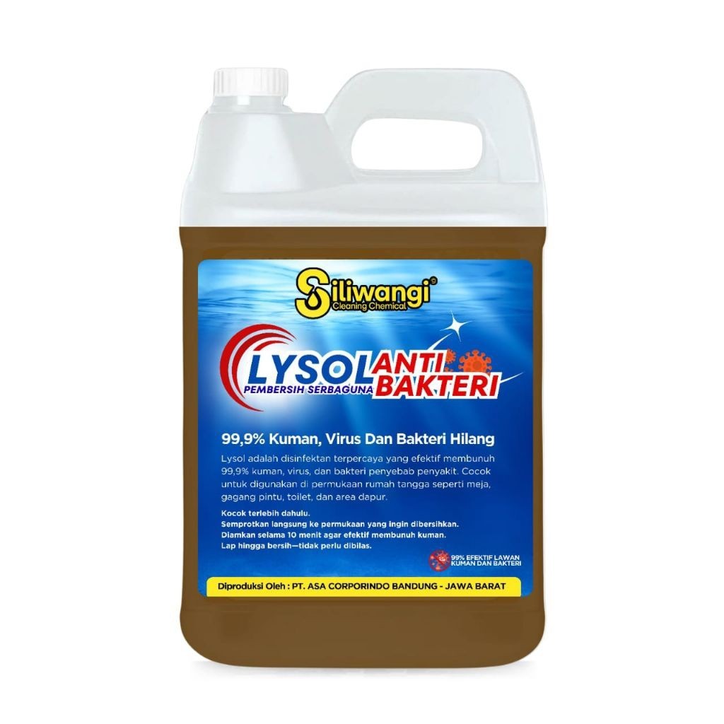 Siliwangi Lysol Anti Bakteri Pembersih Lantai - Aroma Khas Rumah Sakit untuk Lantai yang Steril
