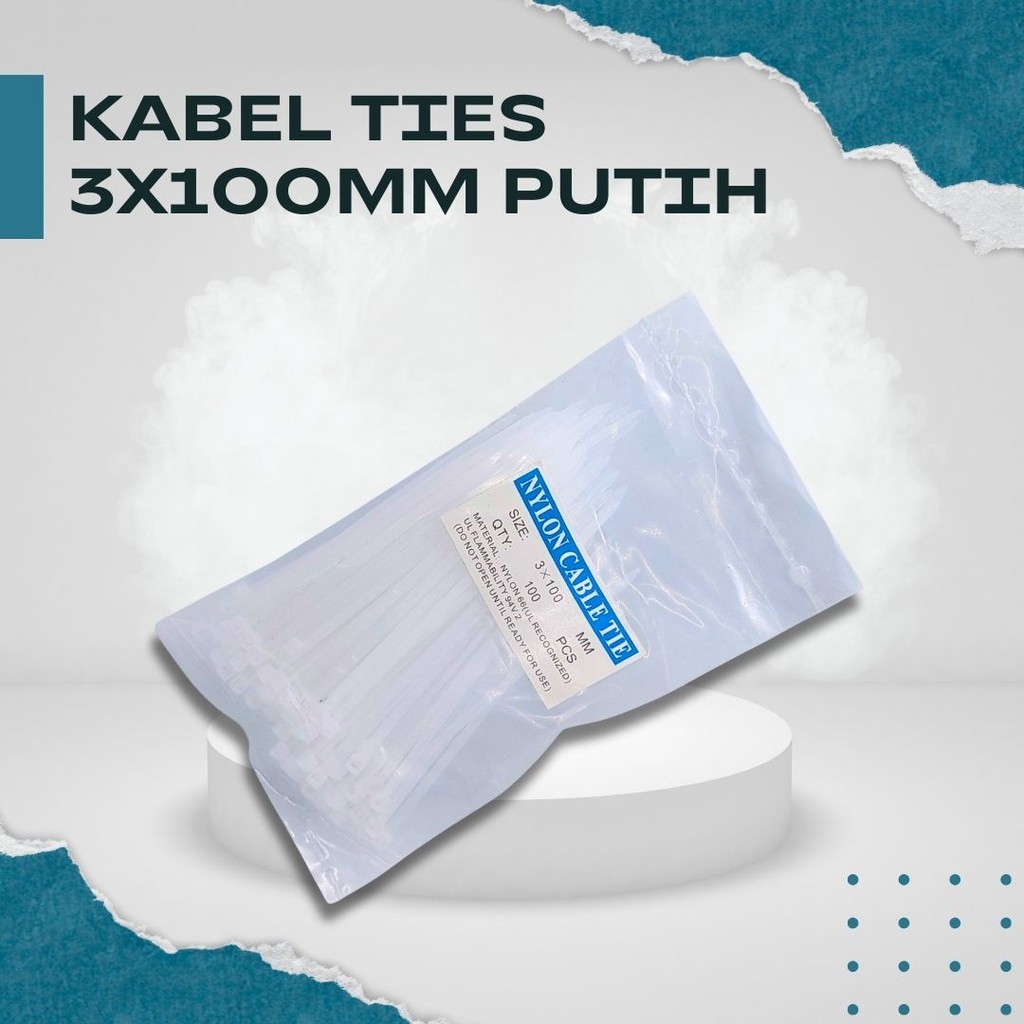 

Kabel Ties 3x100mm | Pengikat Kabel Warna Putih