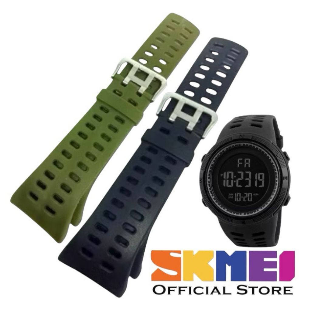 tali strap jam tangan skmei 1251 1773 skmei1773 sk1773 skmei1251 1254 2070 1250 1360 1167 UKURAN BES