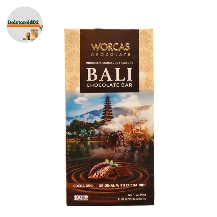 

Worcas chocolate bali bali chocolate bali cocoa 65% original with cocoa nibs 90 gram